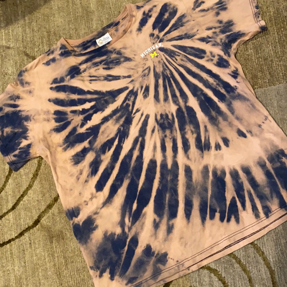 ~The Cotton Exchange~ University of Michigan Tie-Dye T-Shirt